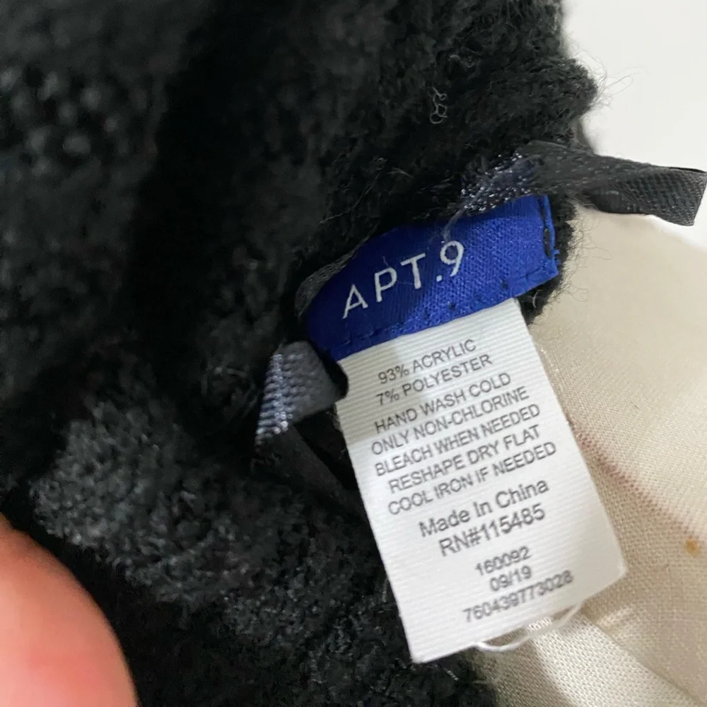 Women's Apt. 9 Sparkle Cowl Neck Poncho OS - Picture 6 of 6